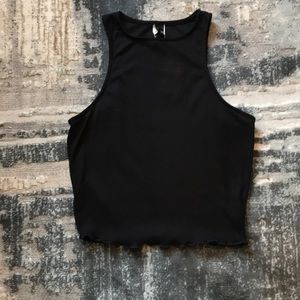 Black tank top/ crop top